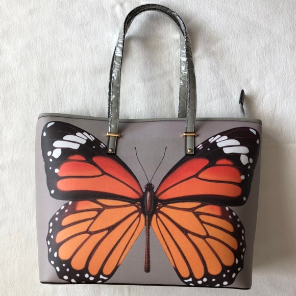 Cooco Design Handbag Shoulder Tote - Butterfly - Picture 1 of 8